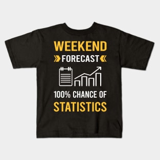 Weekend Forecast Statistics Kids T-Shirt